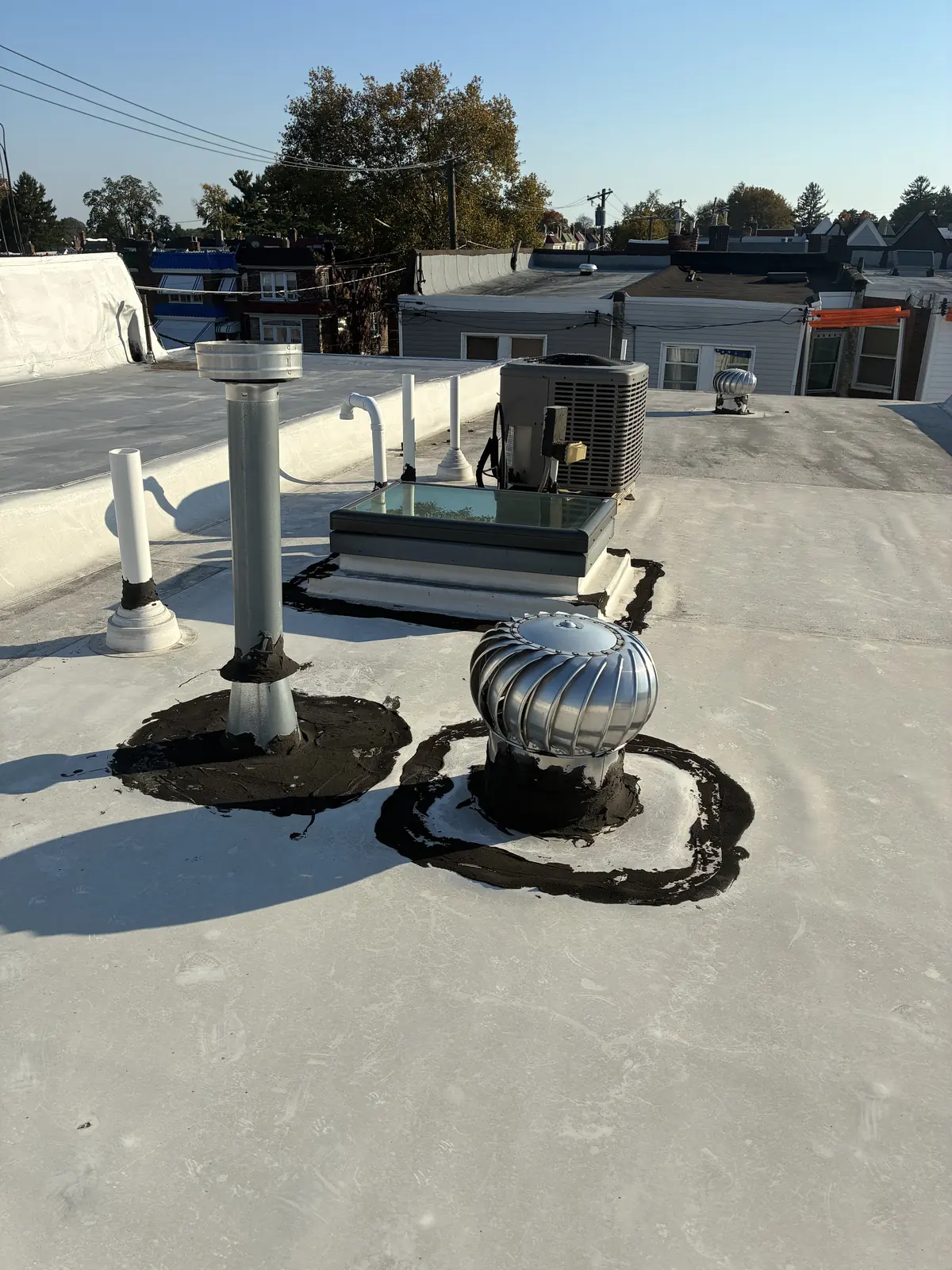 Finished rooftop HVAC job by JJC International